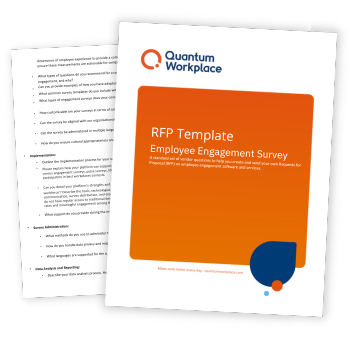 Employee Engagement Survey RFP Template ebook cover