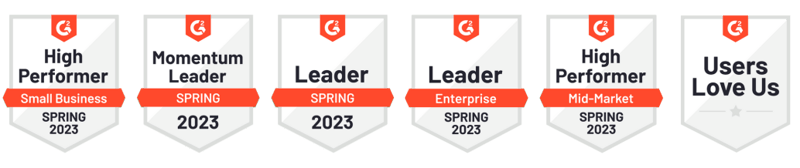 Web - G2 Badges image - Spring 2023 - Transparent